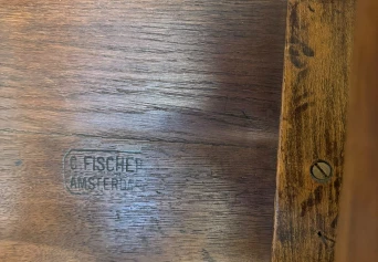 Aesthetic Movement Side Table by C. Fischer Amsterdam, 1900s.